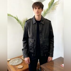 Rudsak men leather jacket XL